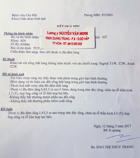 Kết quả chụp MRI